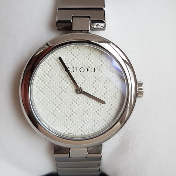 GUCCI Diamantissima Quartz White Dial Ladies Watch YA141502 - Picture 2 of 10